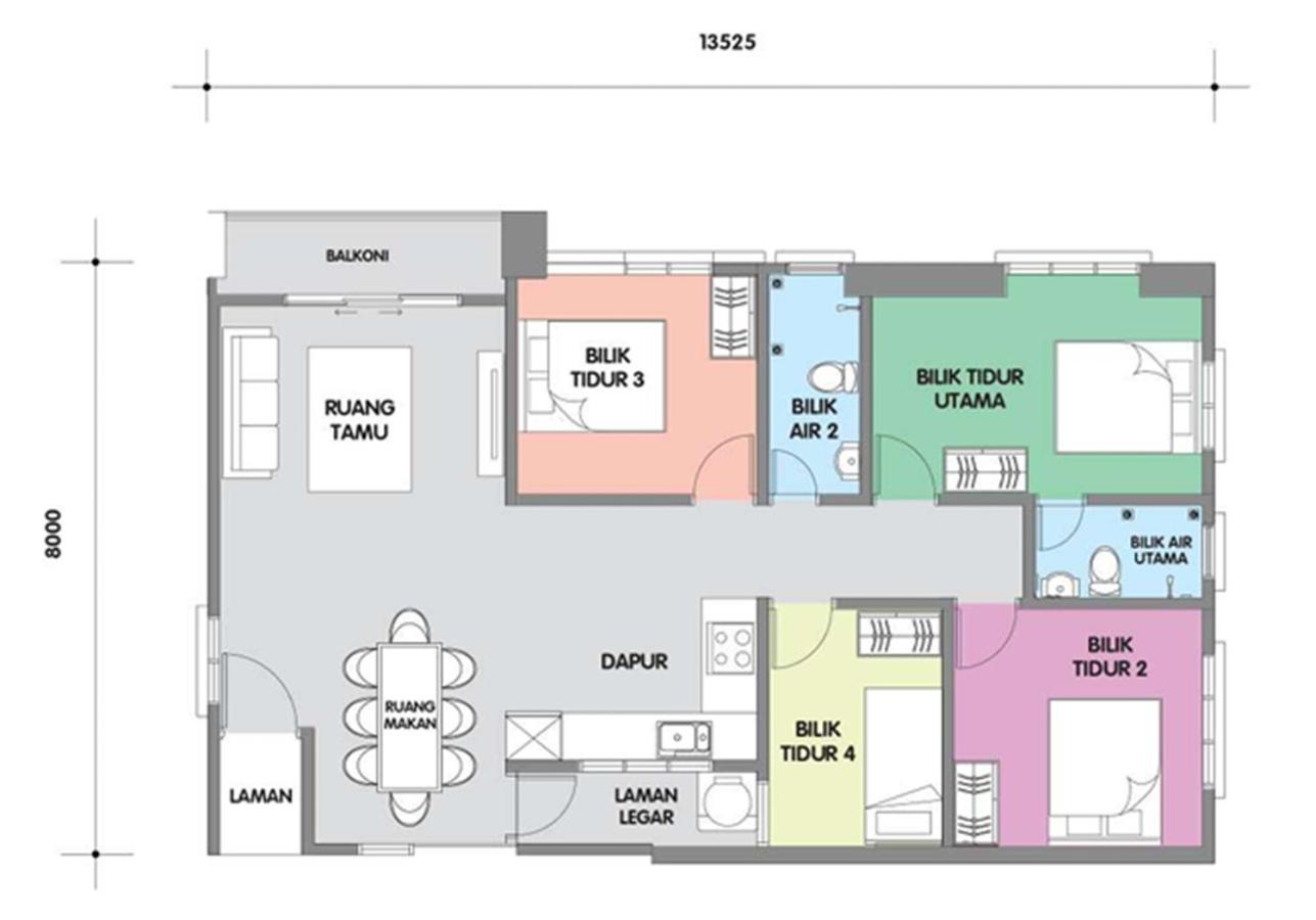 The Town 4r2b With 2 Carpark By Iwh Pangsapuri